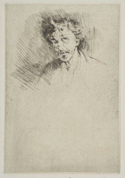 Whistler med den hvide lås, 1879. af James Abbott McNeill Whistler
