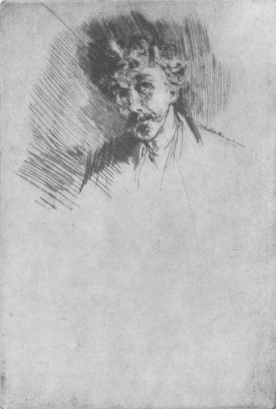 Whistler med den hvide lås, 1879, 1904 af James Abbott McNeill Whistler