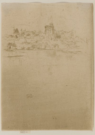 Windsor Memorial, 1887. af James Abbott McNeill Whistler