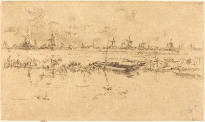 Zaandam, 1889. af James Abbott McNeill Whistler