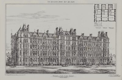 Cadogan Terrace, Cadogan og Hans Place Estate, Chelsea, 1879 af James Akerman