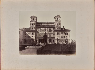 Villa Medici; facaden ud mod haven, nu Académie de France af James Anderson