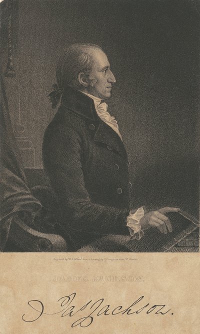 James Jackson af James B. Longacre, after Charles Balthazar Julien Févret de Saint Mémin, William A. Wilmer engraver