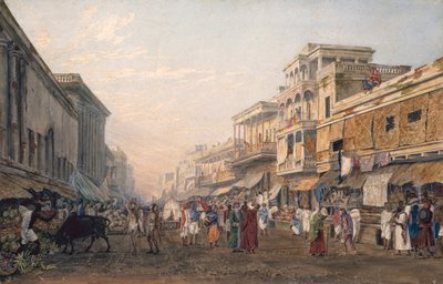 A View of Calcutta, ca. 1820 (akvatint) af James Baillie Fraser