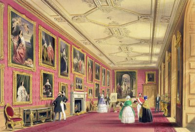 Vandyke Room, Windsor Castle af James Baker (after) Pyne