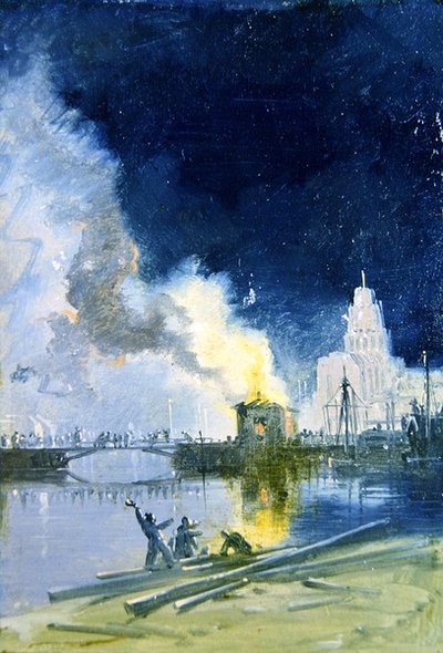 Bristol brænding af James Baker Pyne