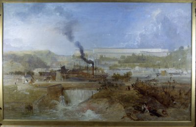 Clifton fra Overfall Dam af James Baker Pyne