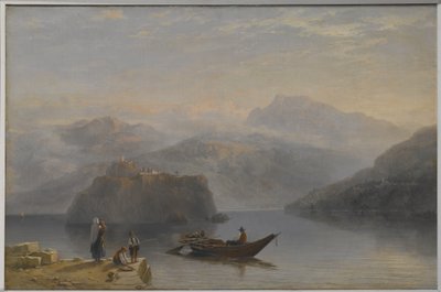 Lago Maggiore (?) ca. 1860 (olie på lærred) af James Baker Pyne