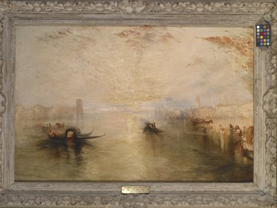 San Benedetto Looking Toward Fusina (After Turner) (olie på lærred) af James Baker Pyne