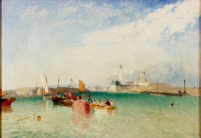 Havnen, Littlehampton, 1851 af James Baker Pyne