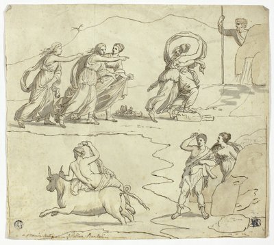 Antik mosaik i Barberini-paladset af James Barry
