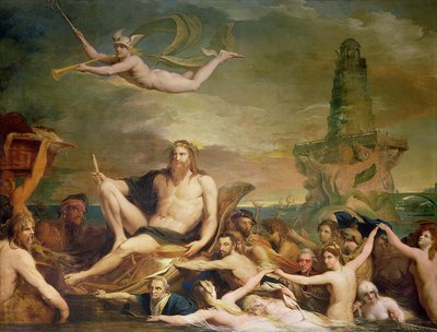 Handel, eller Themsens triumf, fjerde i serien The Progress of Human Culture and Knowledge, ca. 1777-84 af James Barry