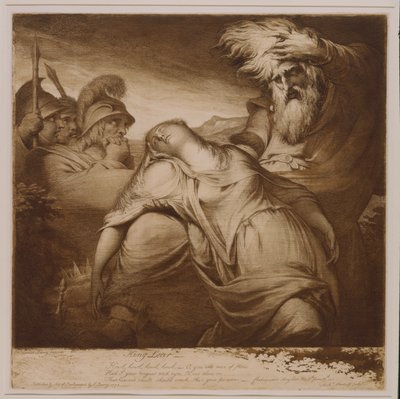 Kong Lear og Cordelia af James Barry