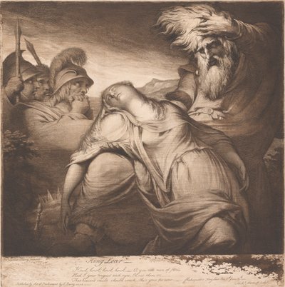 Kong Lear og Cordelia af James Barry