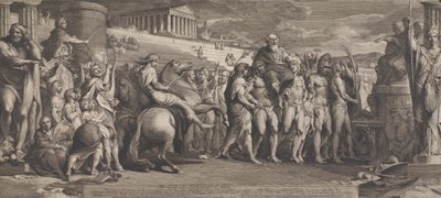 The Diagorides Victors at Olympia (Design til væggene i det store rum i Society for the Encouragement of the Arts) af James Barry