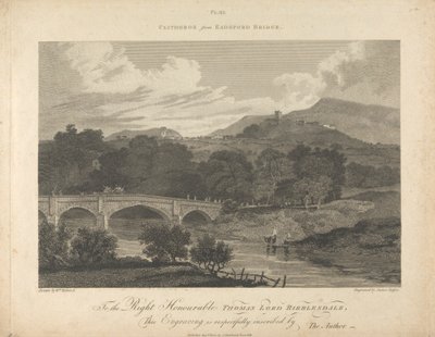 Clitheros fra Eadsford Bridge af James Basire