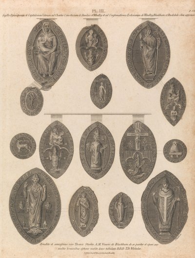 Seals of Whalley Abbey af James Basire