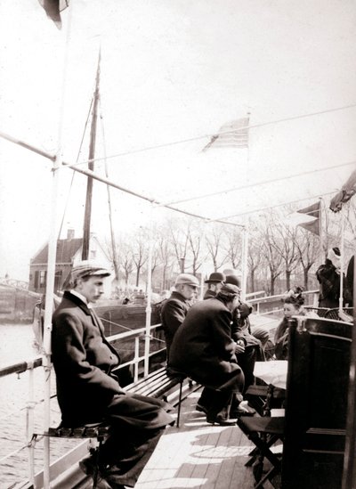 Bådpassagerer, Broek, Holland, 1898. af James Batkin