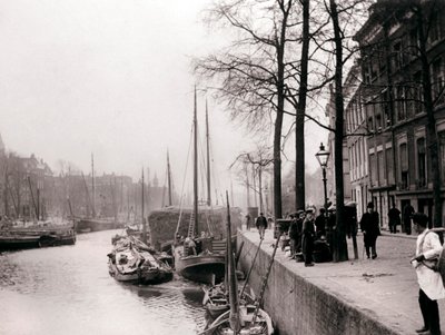 Kanalbåde, Rotterdam, 1898. af James Batkin