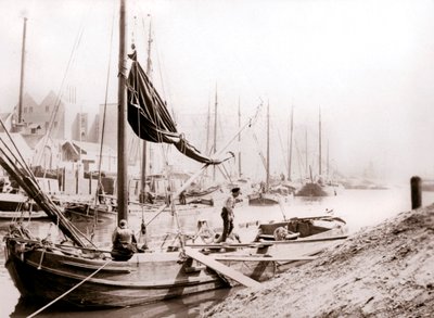 Kanalbåde, Rotterdam, 1898. af James Batkin