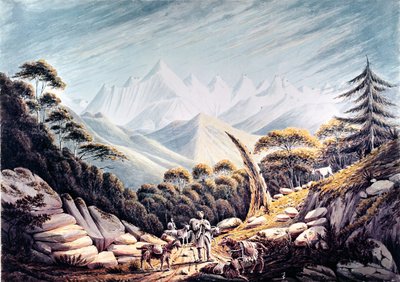 Nepalesiske hyrde i Himalaya, 1826 af James Bolivar Manson