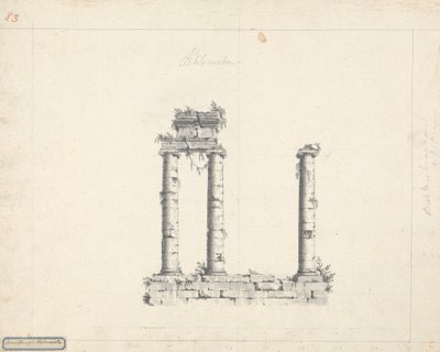 Ionisk tempel Ptolmeta af James Bruce
