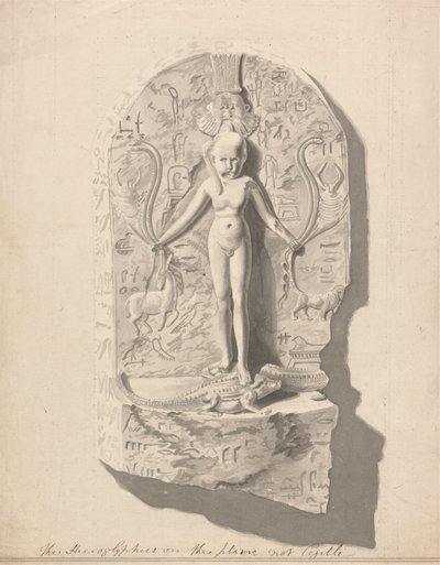 No.1 En tabel over hieroglyfer fundet ved Axum af James Bruce