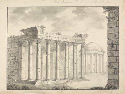 Uidentificeret tempel Faustana (?) af James Bruce