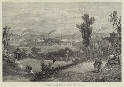 Hamilton Palace, fra Bothwell af James Burrell Smith
