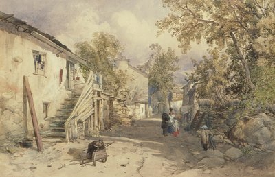 Village of Bowness, Cumberland af James Burrell Smith