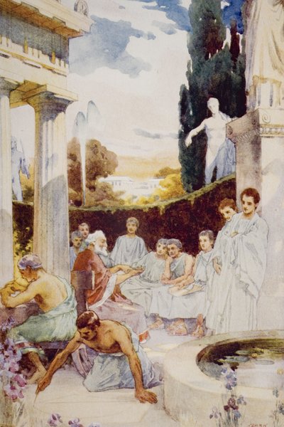 Akademiet i Athen, illustration fra 