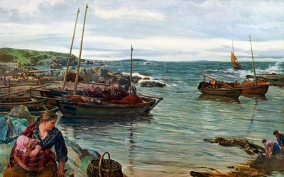 Hjem med tidevandet, 1880, 1912. af James Clarke Hook