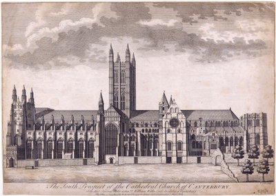 Canterbury Cathedral, ca. 1716-37 af James Cole