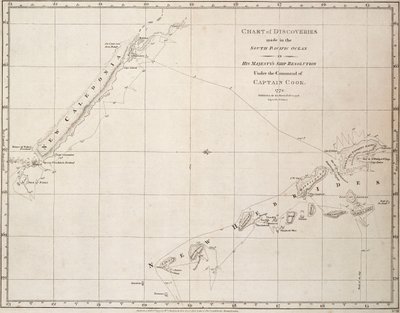 Kort over opdagelser gjort i det sydlige Stillehav på hans majestæts skib 