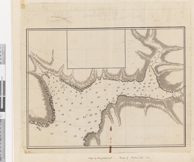 ib. En plan for havnen i Croque i Newfoundland af James Cook
