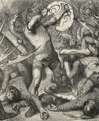 Hereward skærer sig vej gennem den normanniske vært af James Cooper