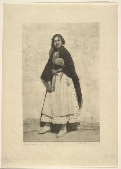 En ung gitana, Granada af James Craig Annan