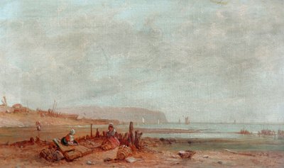På den franske kyst, 1880 af James Cullett