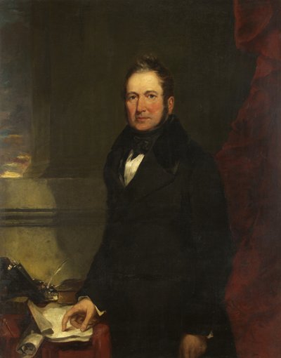 Portræt af William Fripp Esq., D.L., J.P. (olie på lærred) af James Curnock