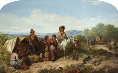 Lejrens opløsning (olie på lærred) af James Curnock