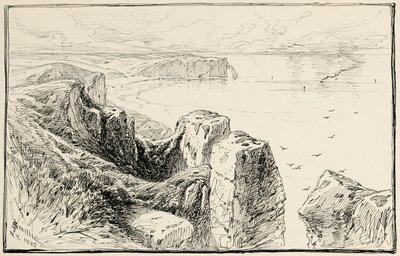 Normandiets klipper, nær Etretat af James David Smillie