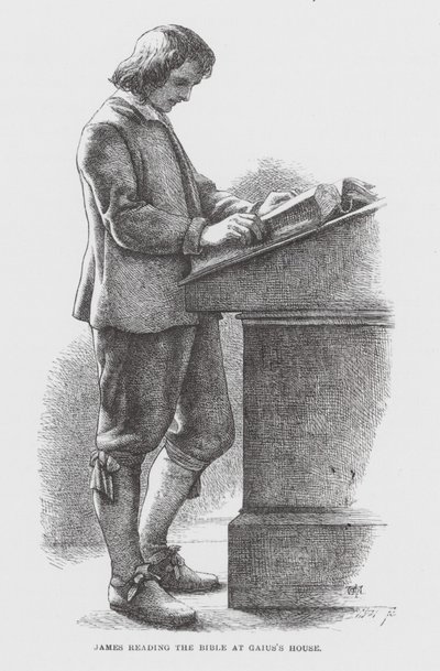Jakob læser i Bibelen i Gaius