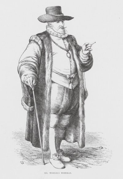 Mr Worldly Wiseman (gravering) af James Dawson Watson