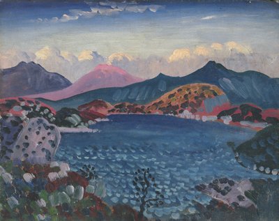 Bala Lake, ca. 1911 (olie på panel) af James Dickson Innes
