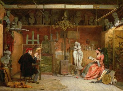 Kunstnerens Atelier af James Digman Wingfield