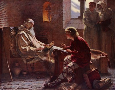 Det sidste kapitel (farve litho) af James Doyle Penrose
