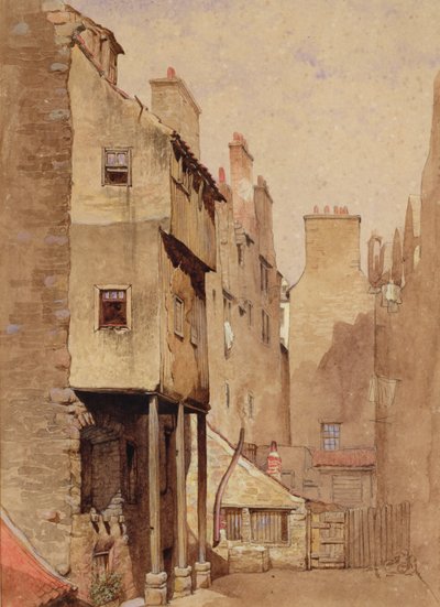 Whisky Row, Edinburgh (wc) af James Drummond