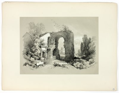 Aliscamps, W. Arles, fra Picturesque Selections af James Duffield Harding