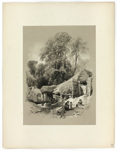 Hos Dorking, fra Picturesque Selections af James Duffield Harding