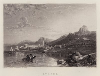 Cypern (farve litho) af James Duffield Harding